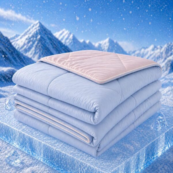 Icy-Cooling Blanket — Helps keep you cool all night long | A lightweight, breathable cooling throw designed for hot sleepers and those prone to night sweats; features a silky-smooth touch—the perfect summer blanket.