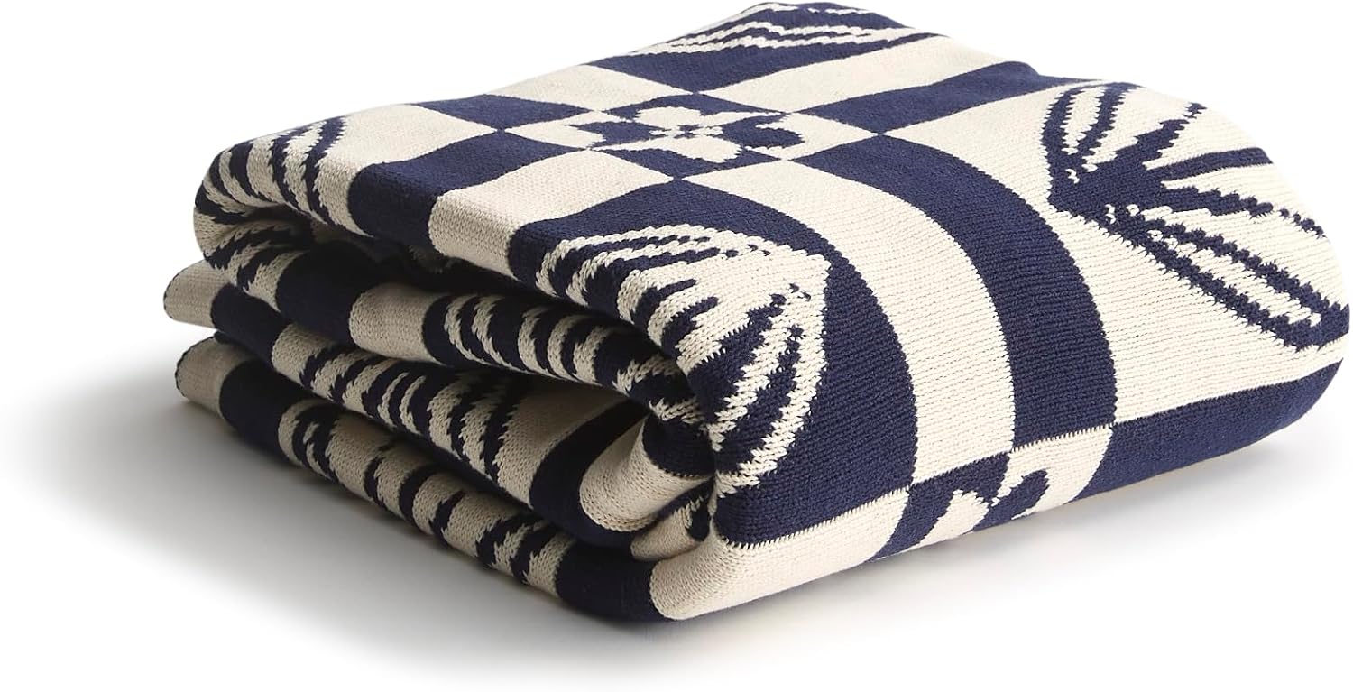 Women's Cotton Double Knit Throw Blanket