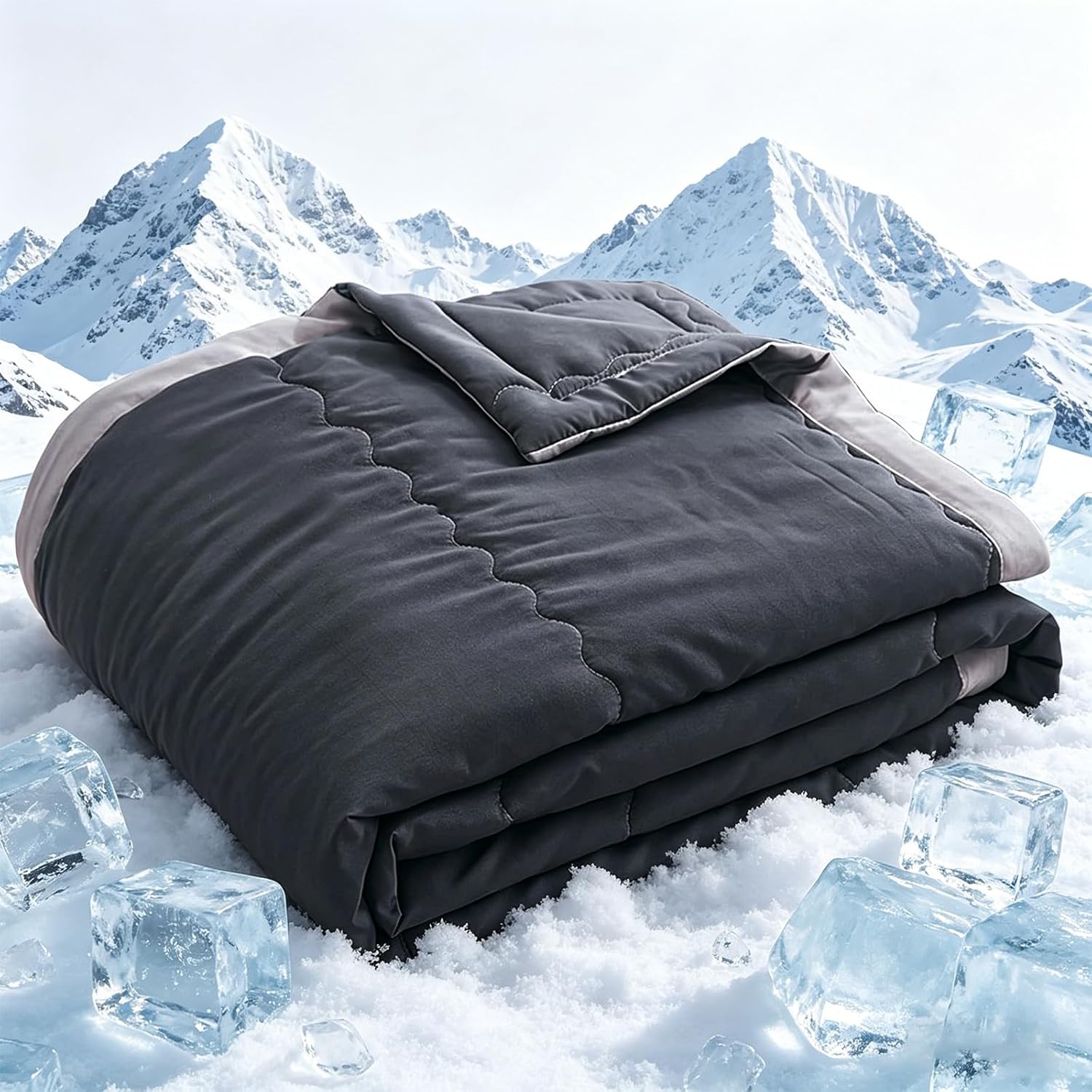 2026 New Cooling Blanket — Designed for those prone to overheating; a thin, breathable summer throw blanket with double-sided cooling effects that helps alleviate night sweats and provides a refreshing, cool-to-the-touch sensation; suitable for use on beds and sofas.