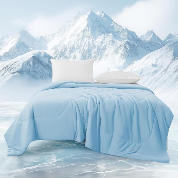 Cooling Blanket — Designed for Hot Sleepers | Luxurious, Lightweight, Soft, and Comfortable | Alleviates Night Sweats | Reversible and Breathable; Suitable for Beds and Sofas | Features Q-Max 0.4 Cooling Technology